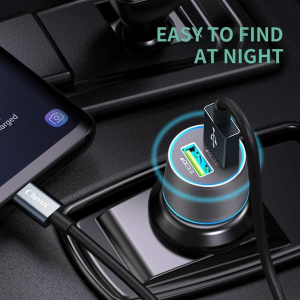 USB-C Billaddare, Kompatibel med Samsung Galaxy S22/S21/Note