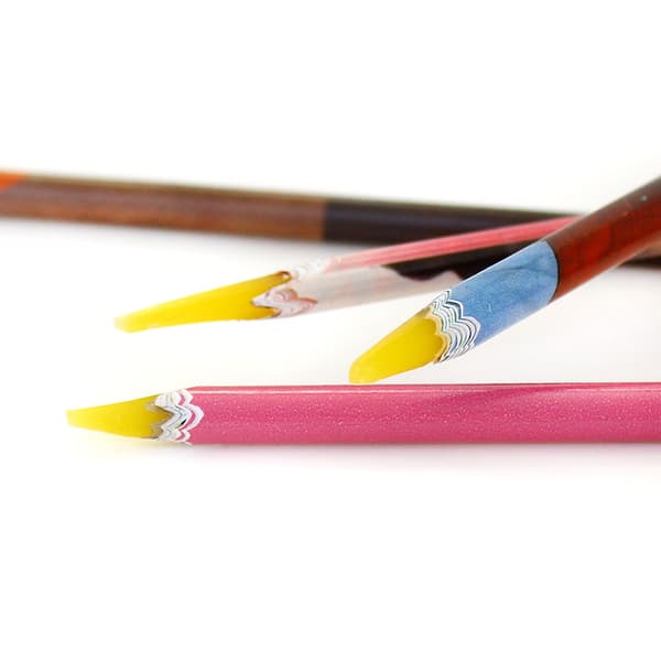 6 avtakbare spissdrillpenner og vanndrillpenner