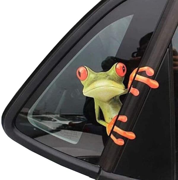 2 st Söta Peep Frog Roliga Bilstickers Lastbilsfönsterdekaler Bil