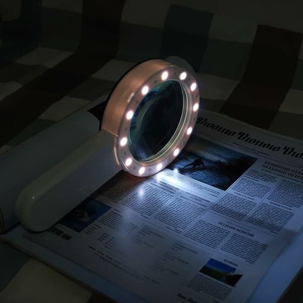 Leselupe, 12 LED-lupe 30x lupe,