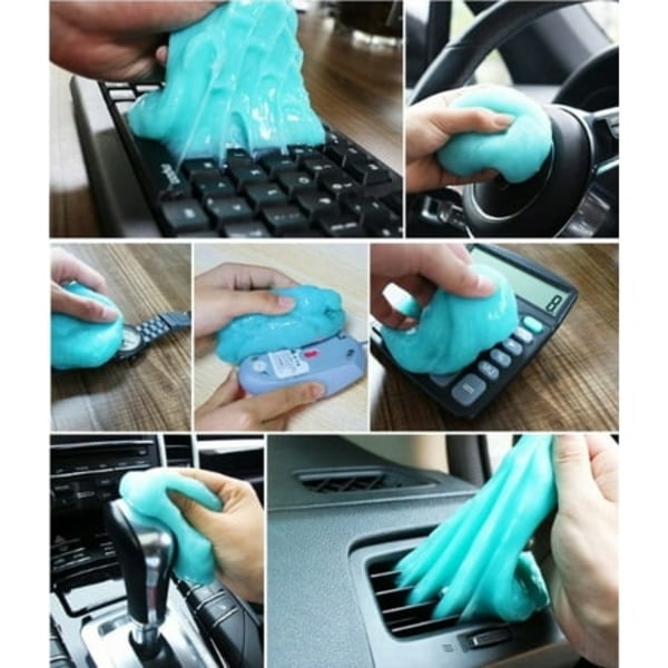 Flexible rubber car cleaner 2 piece keyboard cleaner