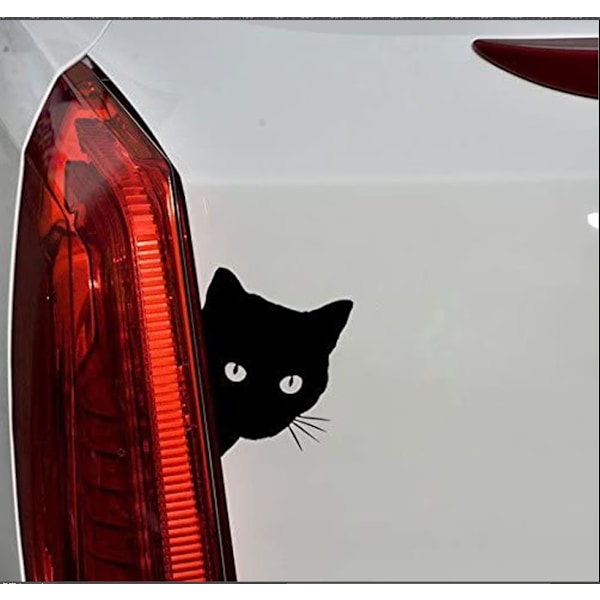 Klistremerke Dekal Svart Katt Hode Bil Vinyl Scooter Bil Tuning Lastebil