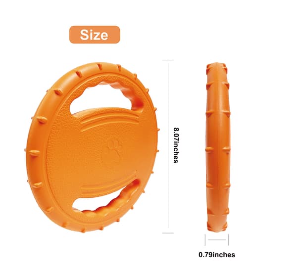 Holdbar gummi-frisbee til hunde