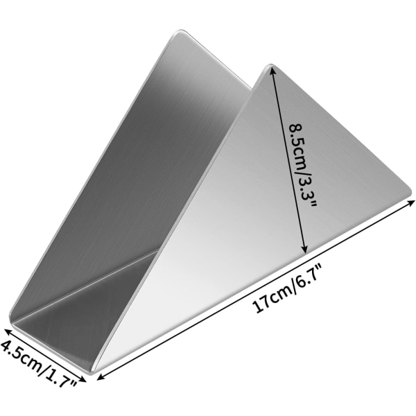 1 stk (Sølv) Rustfrit Stål 304 Serviet Holder, Minimalistisk