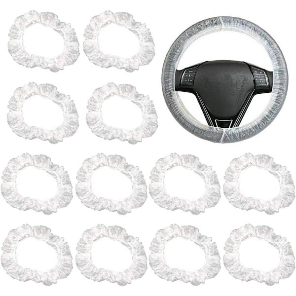 100 st Universal Transparent Rattstyrningsöverdrag Elastiskt Vattentätt