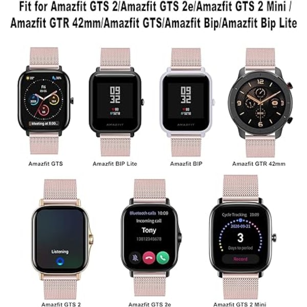 1 stk. rosaguld farvet kompatibel med Apple Huawei armbånd