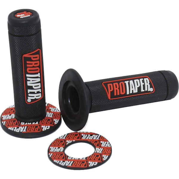 Dirt Pit Bike Grepp Rubber Pro Taper Full Diamond Mönster Passar 7/8' Standard Styre (Orange)