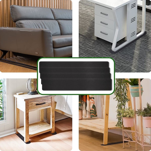 4 st Anti-Slip Möbler Rail Pads för Recliner, Recliner Non Slip Grippers, Recliner Golvskydd