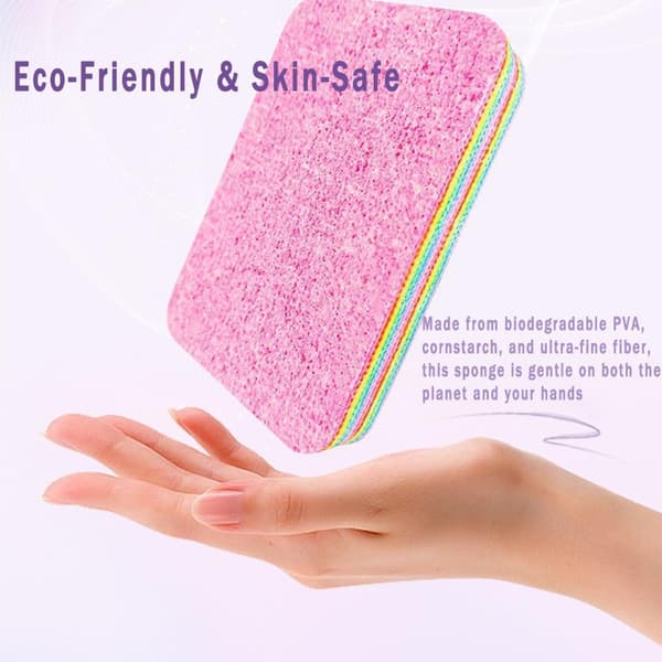 Zero Scratch Rainbow Svamp, til Biler, Glas, Møbler, Super Vandabsorberingsevne, (S+L)