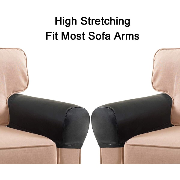 1 Par PU-Läder Soffa Armskydd Fåtölj Armskydd Stretch