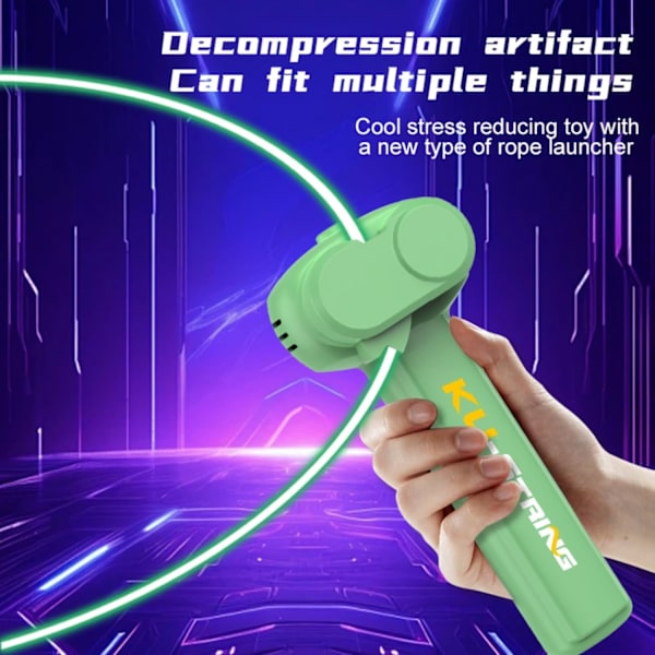 Glow in The Dark Lasso, Spillespill med snor, Glow in The Dark Loop Rope Launcher Propeller, Håndholdt Nyhetssjov