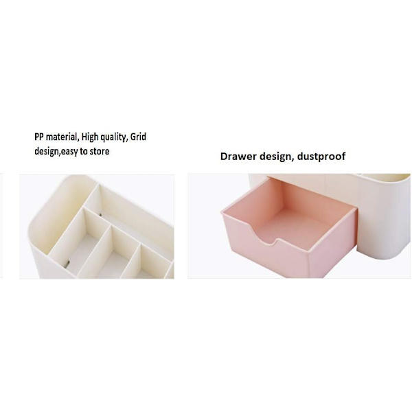 Skrivebords Makeup Organiser Skuffe, Kosmetik Organiser, Skrivebord