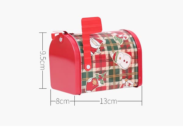 Julklapp Stor Järnask 13*9.5*8cm 2 stycken