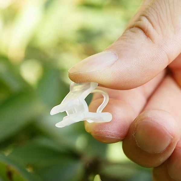 100 Special Plant Grafting Clips - Clips för att ympa tomatplantor och aubergineplantor - Plastfjäderstöd