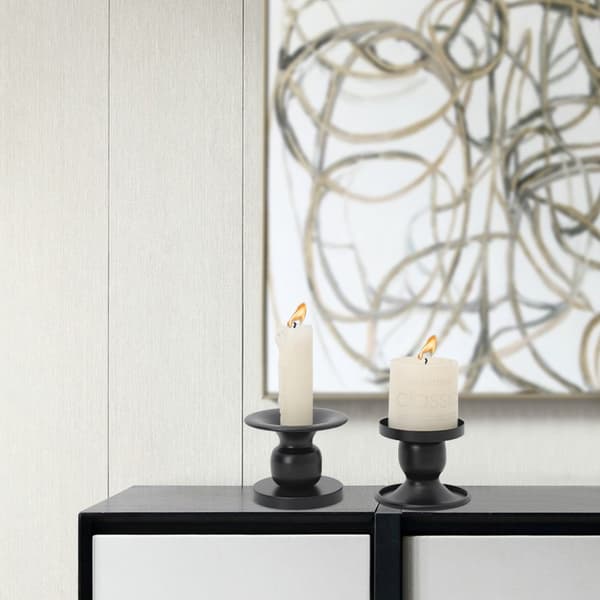 2 stk Lysestaker Gull Lysestake, Retro Metall Lys