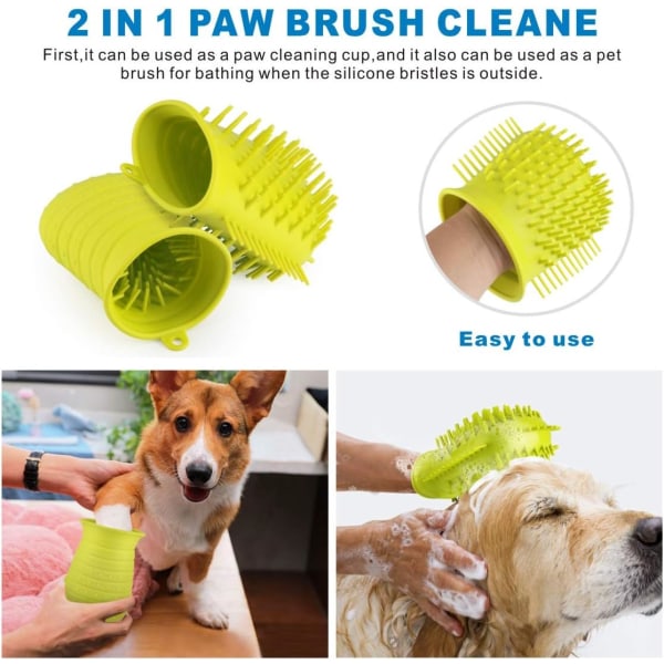 Dog Paw Cleaner, Dog Paw Cleaner med Pet Paw Rengöringshandduk för