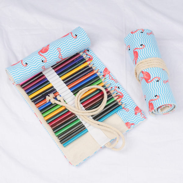 Canvas Blyantspose, 72 Huller Blyantpose, Farveblyant Etui