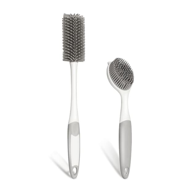 2 holdbare skrubbebørster