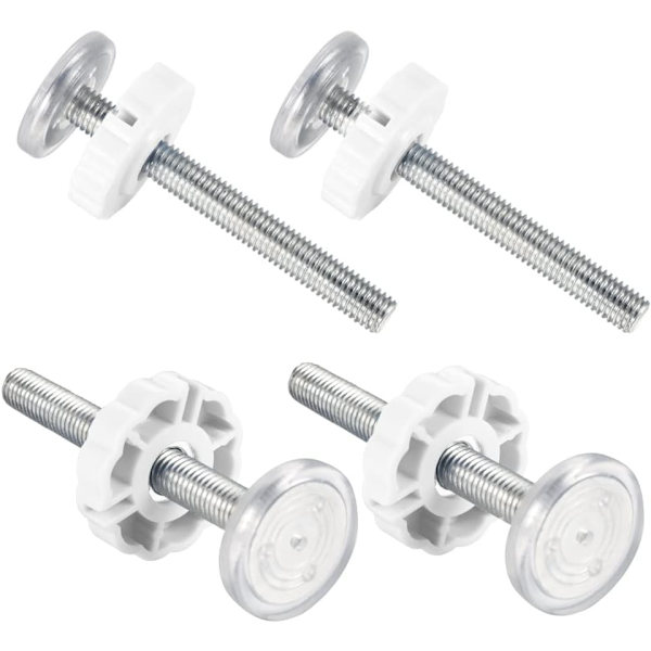 （Valkoinen）4 kpl Snap-on vauvanporttien sarja M10-kierteisellä tangolla - Baby S