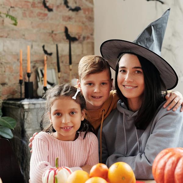 4 hvite Halloween bein hårklipp, bein hårklipp for kvinner