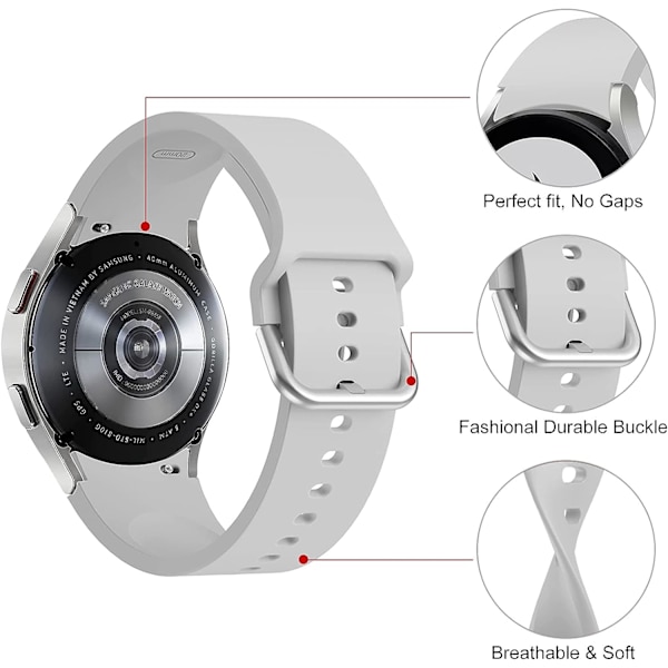 5-pack No Gap Armband Kompatibel med SAMSUNG Galaxy Watch 5/4 40mm