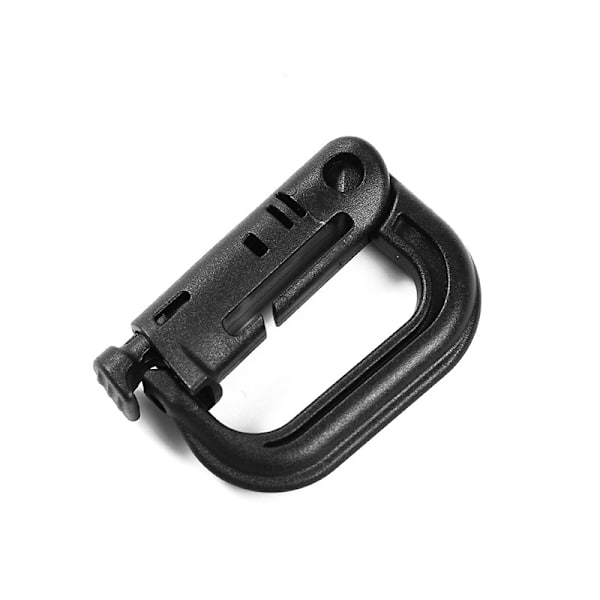 Plastkarabiner, små Molle taktiske klips D-ring kroker