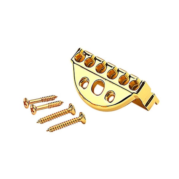 41.5mm Guitar Locking Nut String Lock Compatible With Headless Electric Guitar Bridge Accessory Gold