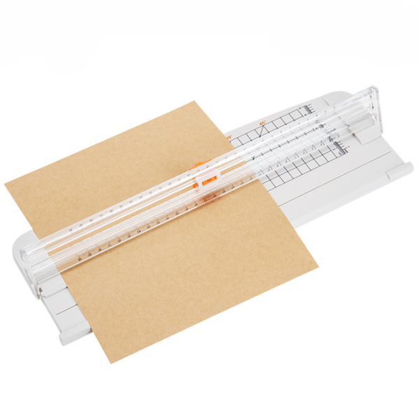 1 stk (Hvit) A4 Papirkutter, Papirtrimmer Guillotin med