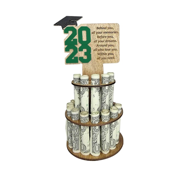 1 stk Træ Graduation Tegnebog Gave til hendes Graduation