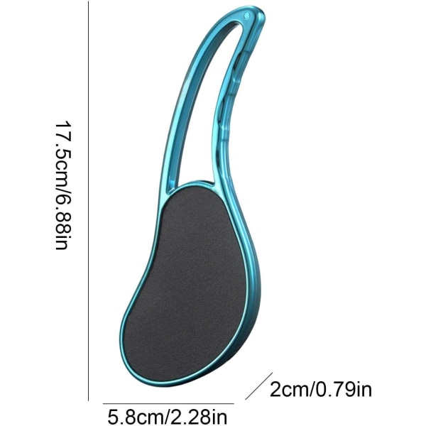 1 st (blå) nanoglasfotfil för fötter Borttagning av förhårdnader för fötter