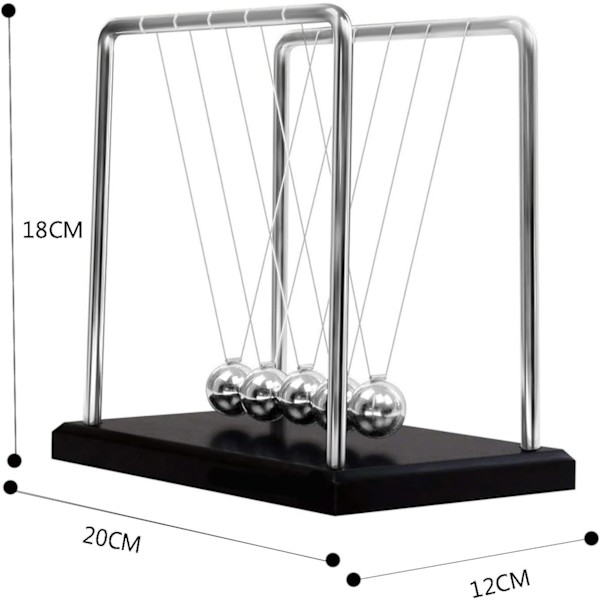 Newtons Pendul med Træbase