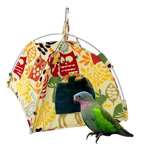Parrot Hängmatta Fågelbo Hängande Tält Varm Triangulär Husdjursgrotta