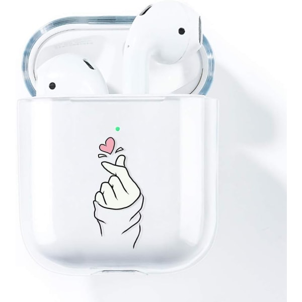 AirPods Etui, Kompatibel med AirPods 2 & 1 Klar Silikon Etui