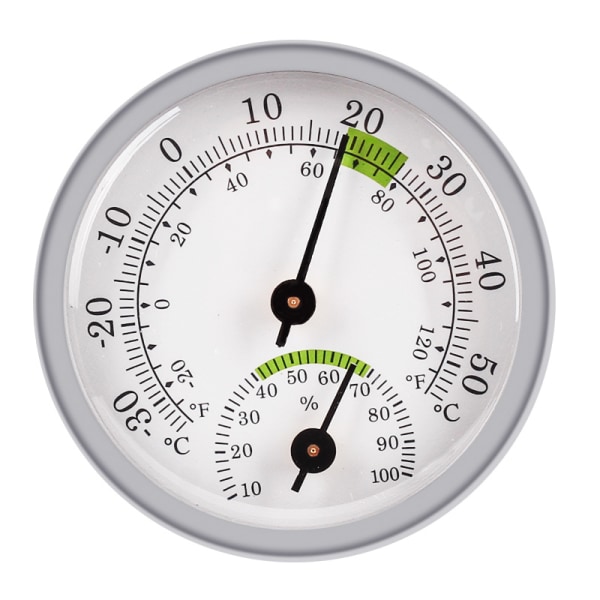 1 x 58 x 12mm Analog Termometer och Hygrometer för Inomhus/Utomhus
