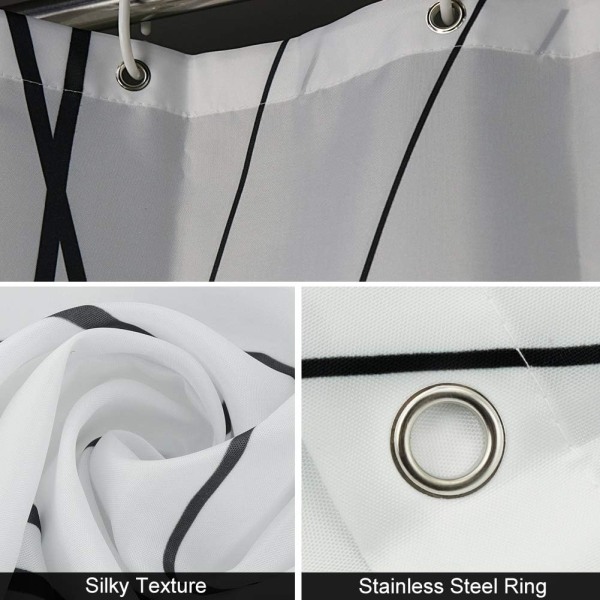 Design Polyester Brusekabine med Kroge, Skimmelresistent
