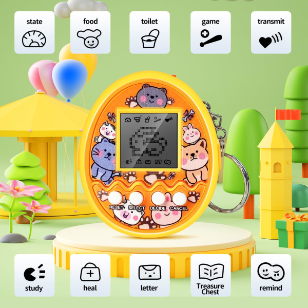Interaktiva leksaker Digitala husdjur - virtuella Tamagotchi-videospelspresenter
