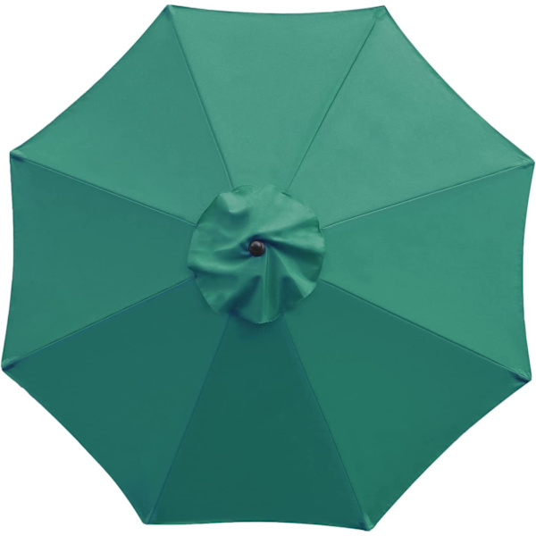 Parasoll 2,0 m i diameter * 6 ribber, (grønn), 1 pakke terrasseparasoller paraply