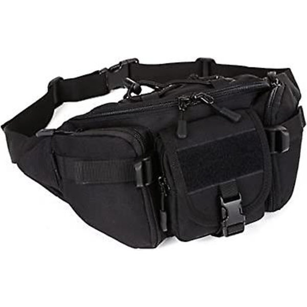 Taktisk midjeväska Militär midjeväska Molle Bumbag Fanny Pack för utomhuspromenader Löpning Vandring Camping Klättring Trekking Jakt
