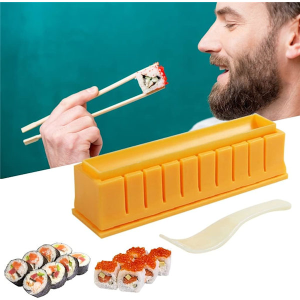 1 stk Tykk og Avlang Rund Sushiformsett Sushimaker