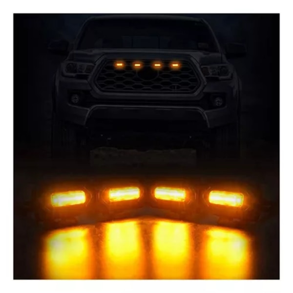 Auton etu-grillin LED-valot, 4 kpl, Lá