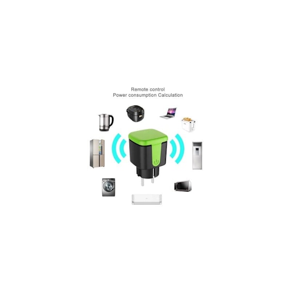 Grön vattentät extern kontakt, timer, smart plug