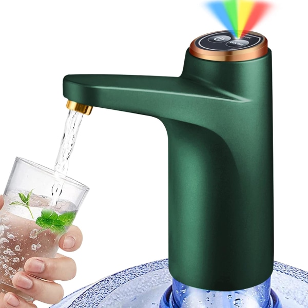 1 stk (grøn) Vanddispenserpumpe til flaske, kvantitativ