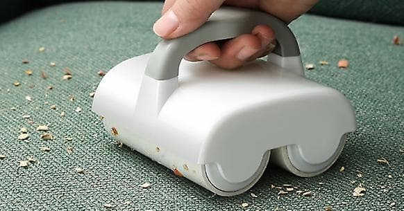 Grøn dobbelthjulet kæledyrshår epilator