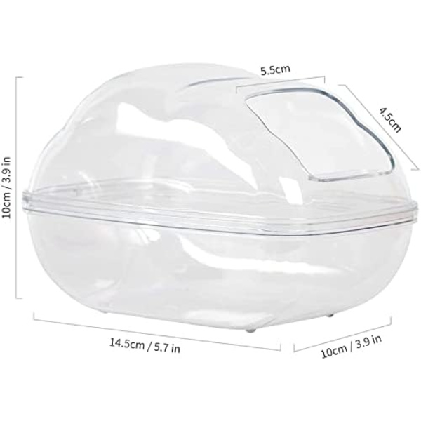 Sandbad til Hamster (L), Transparent Sandbad til Hamster med