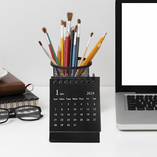 1 sort mini bordkalender