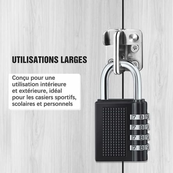 4-siffrig kombinationshänglås, kombinationslås, nummerkodhänglås