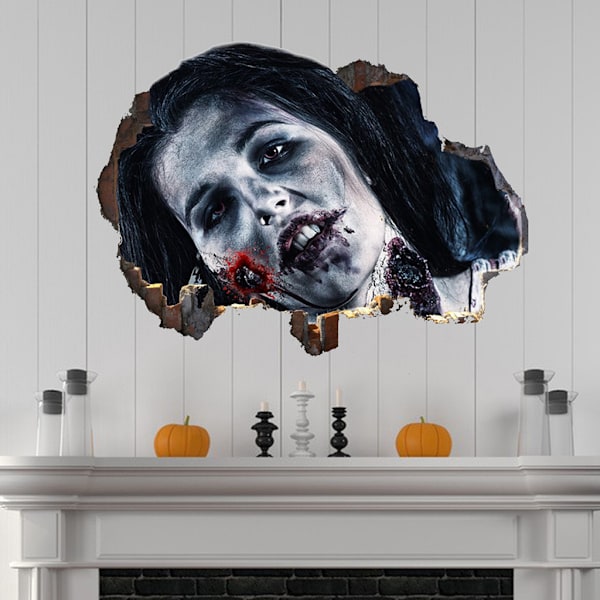 Uudet Halloween-ikkunatarrat, suuret pelottavat demonitarrat