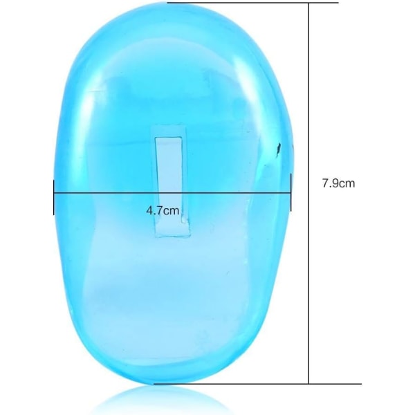Ett paket med 2 blå hörselkåpor skärmade med antifouling plast till
