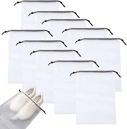 10-pack skobag organiser, multifunktionell, vattentät sminkväska