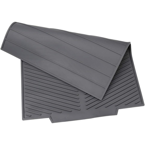 1 kpl (Harmaa, 43,2 * 32,9 cm) Taitettava Valutusmatto, Silikoninen